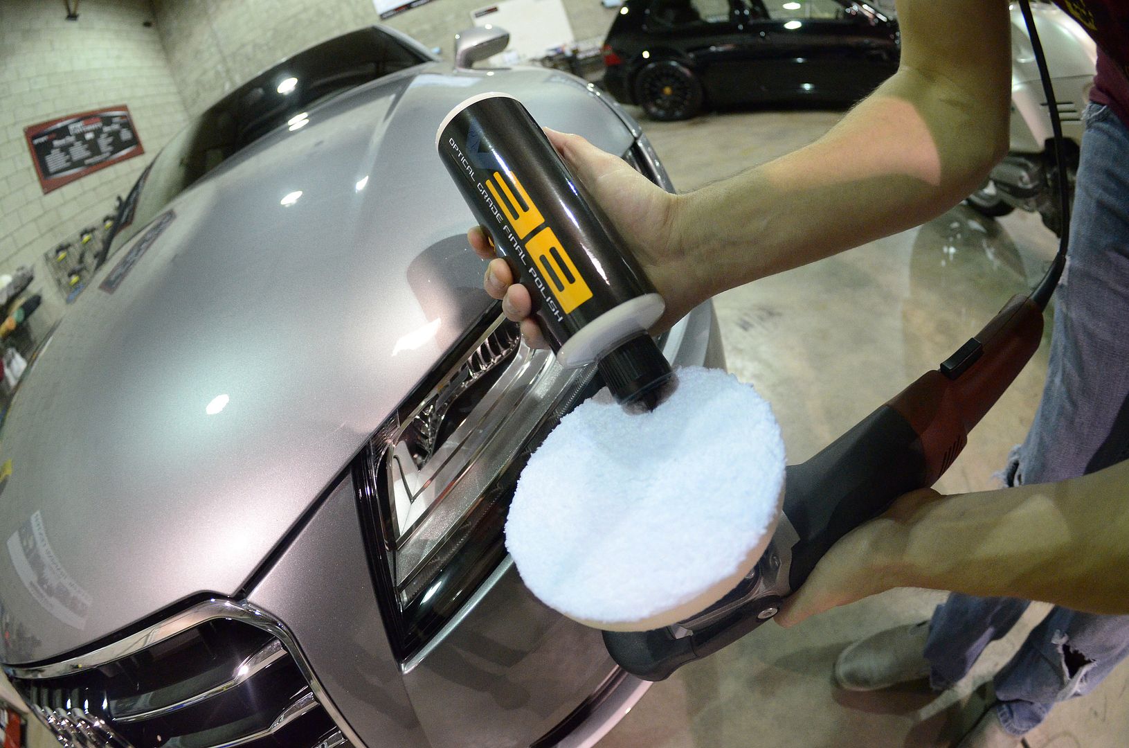 Buffing and polishing microfiber car care pads buffer